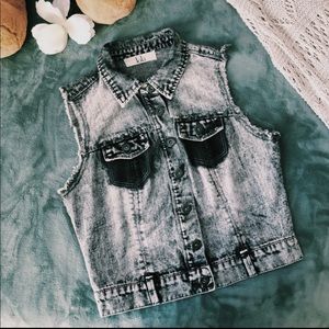 Lola Distressed Denim Vest